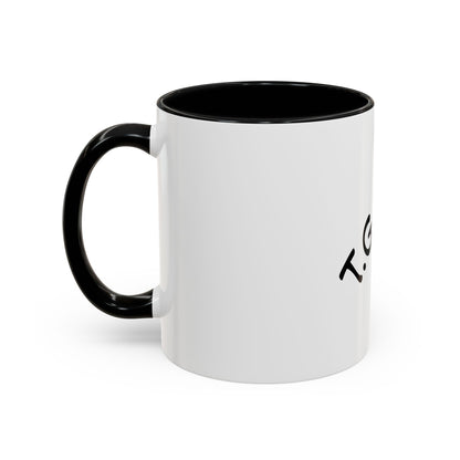 T.G.I. Friyay Accent Coffee Mug - 11/15oz Ceramic Mug for Office, Weekend Vibes & Gift