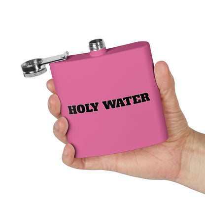 Holy Water Stainless Steel Flask — 6oz Funny Religious Gift