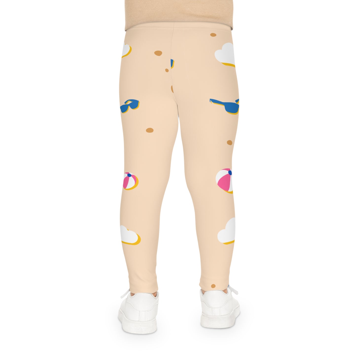 Kids Leggings - Sunny Beach Ball & Sunglasses All-Over Print