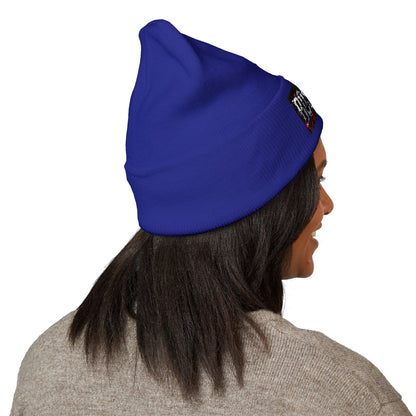 Boss Life Embroidered Cuffed Beanie — Streetwear Knit Hat for Confident Style