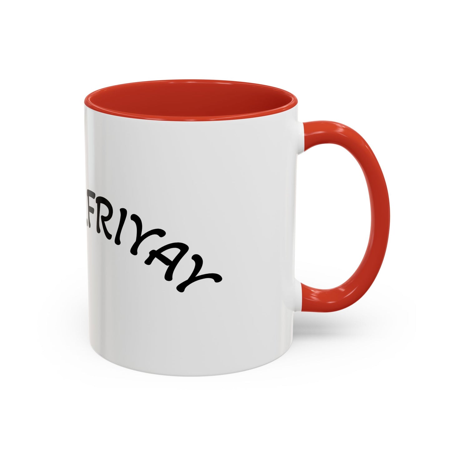 T.G.I. Friyay Accent Coffee Mug - 11/15oz Ceramic Mug for Office, Weekend Vibes & Gift