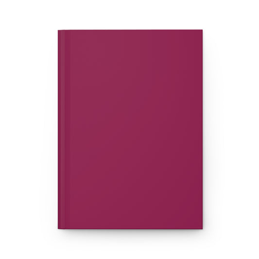 Hardcover Journal — "Dear Diary" Matte Burgundy Notebook for Personal Writing & Journaling