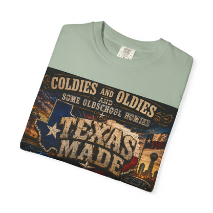 Texas Made Vintage Car T-Shirt — "Hello Motha Fuckaaaa" Back Print