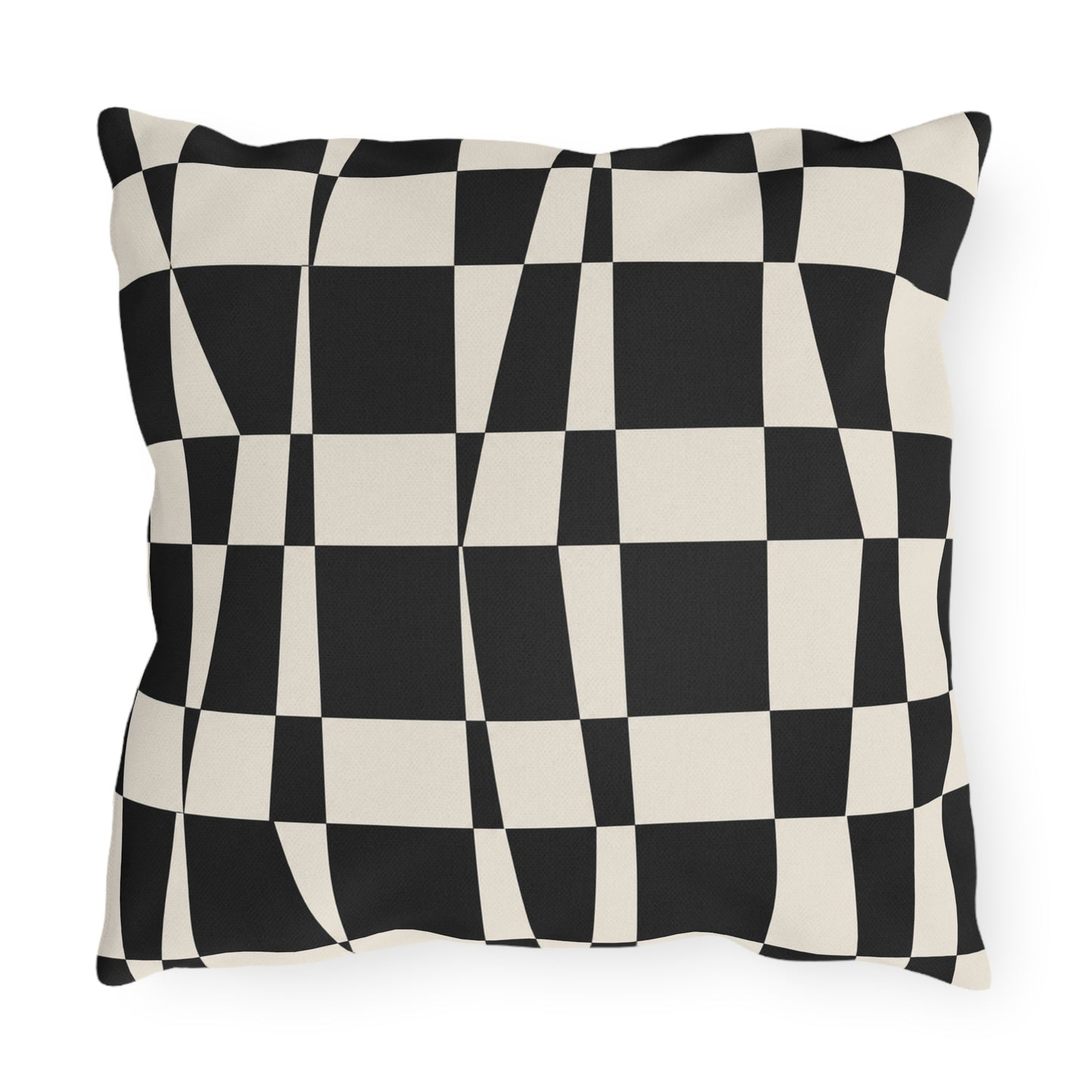 Checkerboard Twist Outdoor Pillow