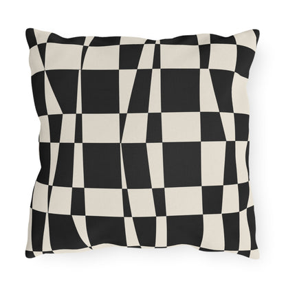 Checkerboard Twist Outdoor Pillow