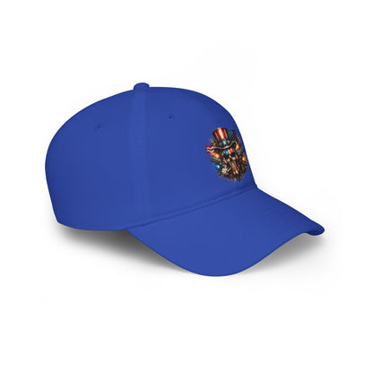 Patriotic Skull Baseball Cap — American Flag Uncle Sam Hat