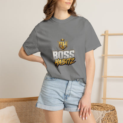 Boss Habitz Graphic T-Shirt — Gold Crest Streetwear Tee