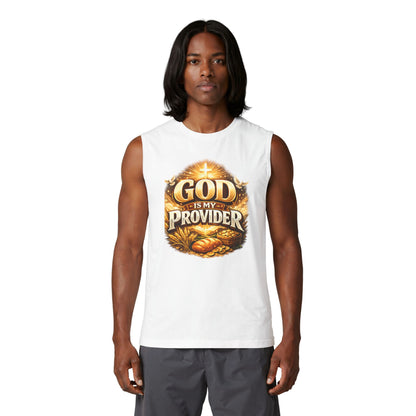 God Is My Provider Muscle Tank — Christian Faith Inspirational Tank Top