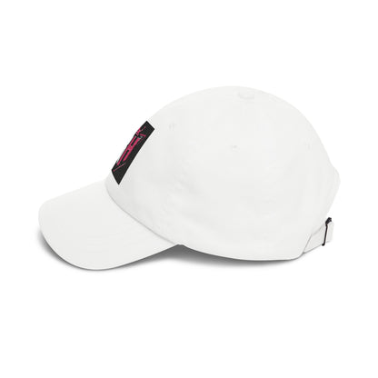 Dad Cap with Pink Crown RH Shield Embroidered Logo — Classic Baseball Hat for Moms & Dads