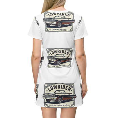 Lowrider Car T-Shirt Dress – Vintage Classic Auto Print