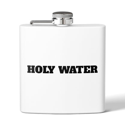 Holy Water Stainless Steel Flask — 6oz Funny Religious Gift