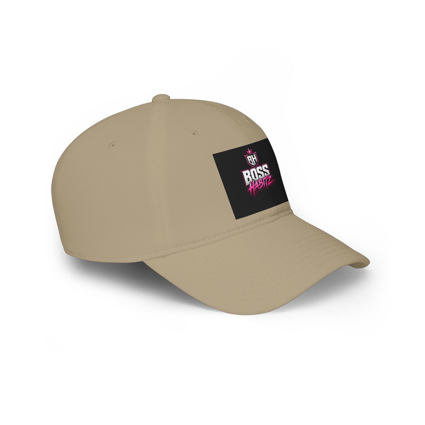 Boss Habitz Low Profile Baseball Cap — Retro Neon Logo Dad Hat