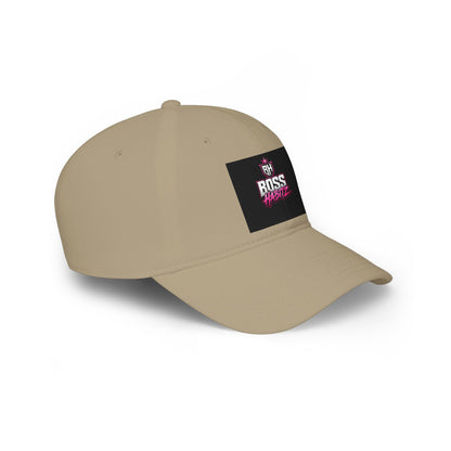 Boss Habitz Low Profile Baseball Cap — Retro Neon Logo Dad Hat
