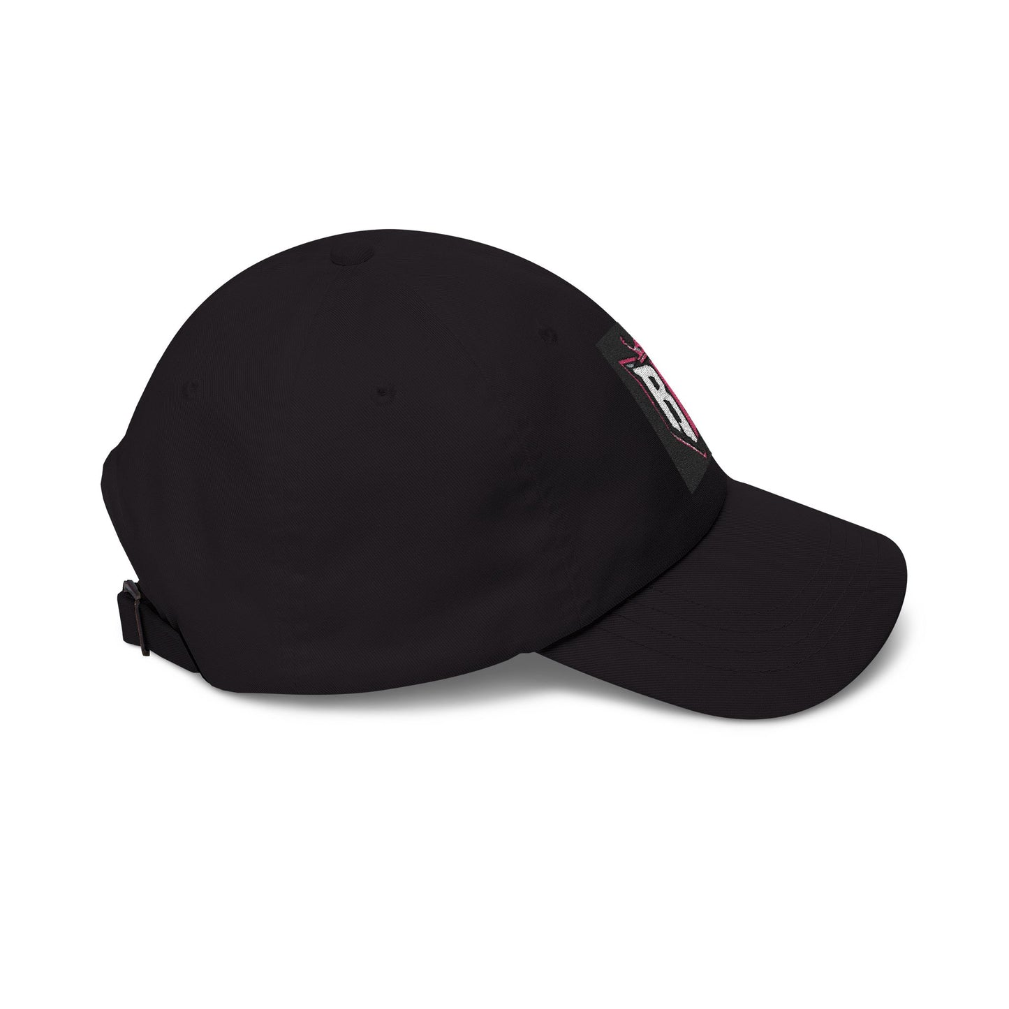 Dad Cap with Pink Crown RH Shield Embroidered Logo — Classic Baseball Hat for Moms & Dads