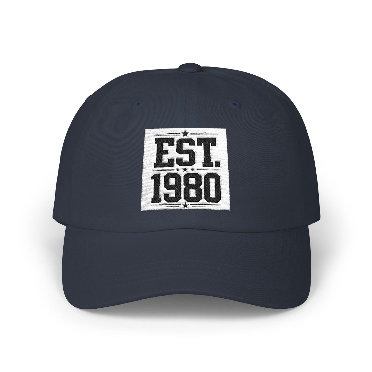 Dad Cap — "EST. 1980" Vintage Patch Baseball Hat