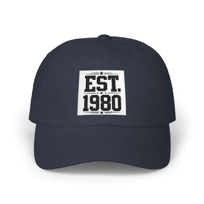 Dad Cap — "EST. 1980" Vintage Patch Baseball Hat