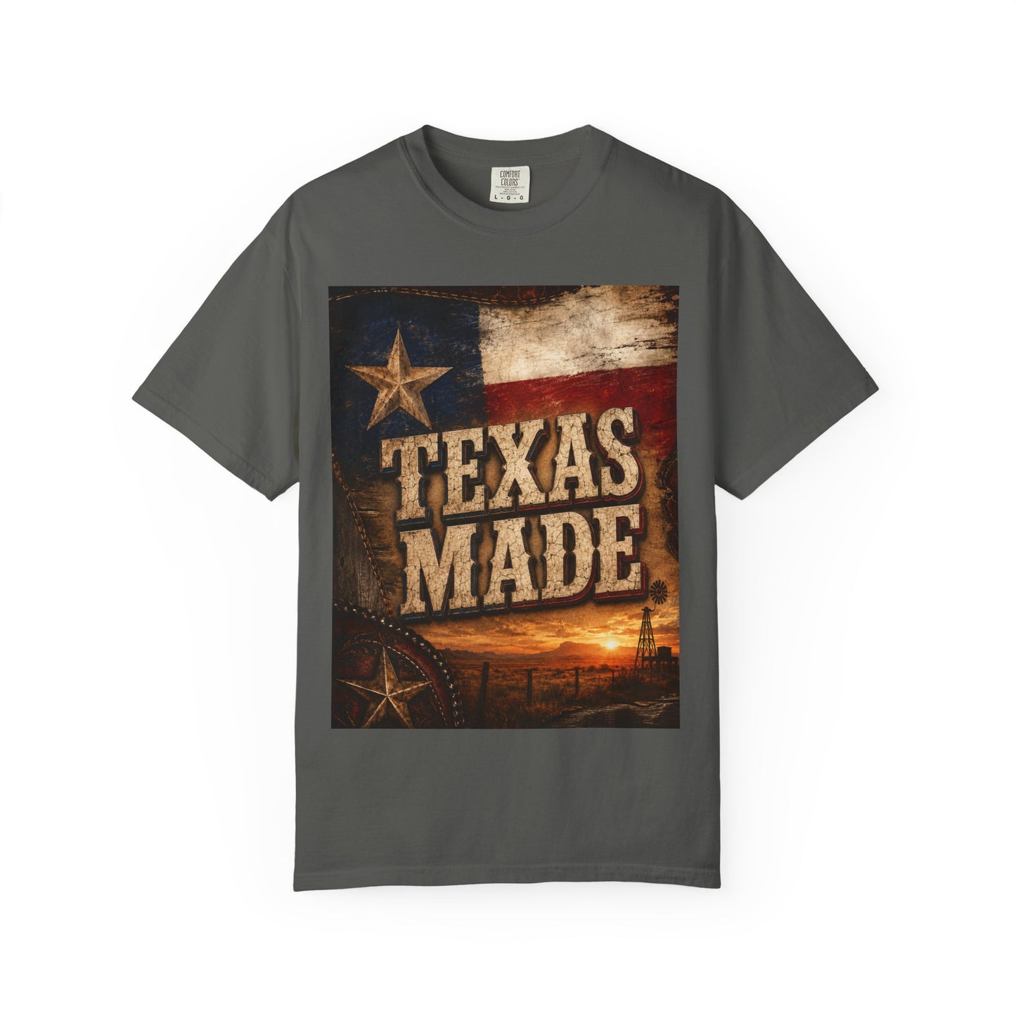 Texas Made T-Shirt – Vintage Rustic Lone Star Tee