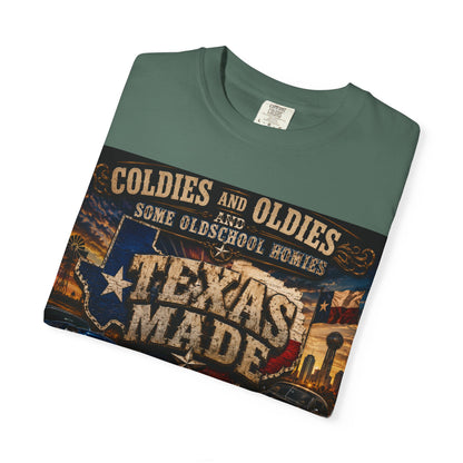 Texas Made Vintage Car T-Shirt — "Hello Motha Fuckaaaa" Back Print