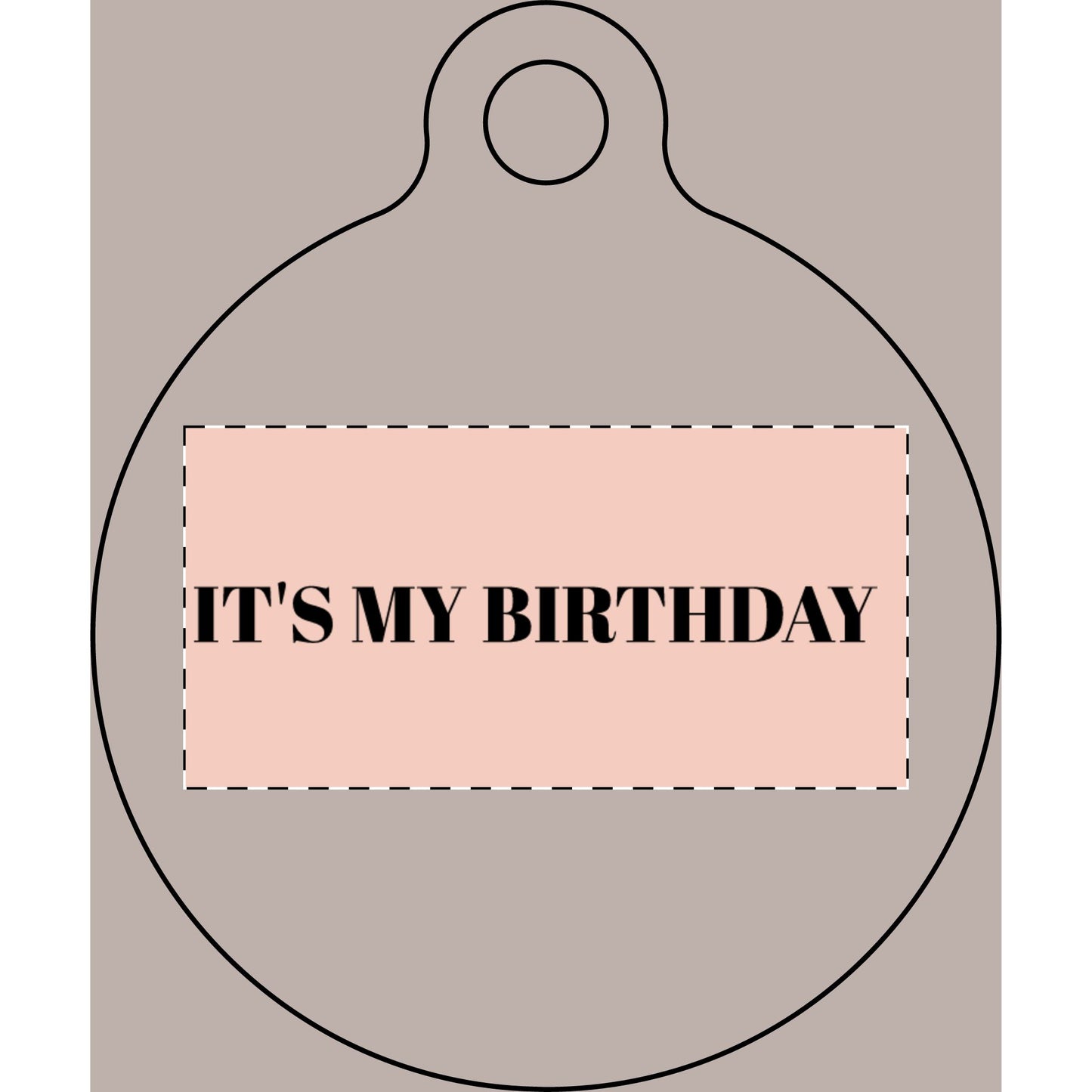 It's My Birthday Pet Tag — Engraved Bone ID Tag for Dogs & Cats
