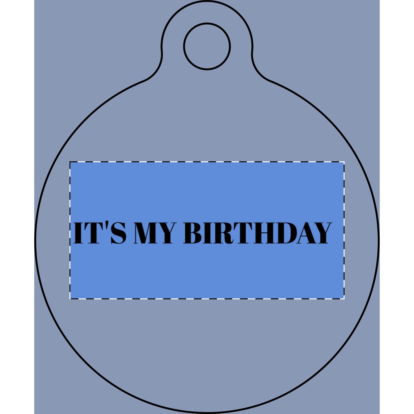 It's My Birthday Pet Tag — Engraved Bone ID Tag for Dogs & Cats