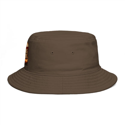 Texas Made Bucket Hat — Vintage Flag Graphic