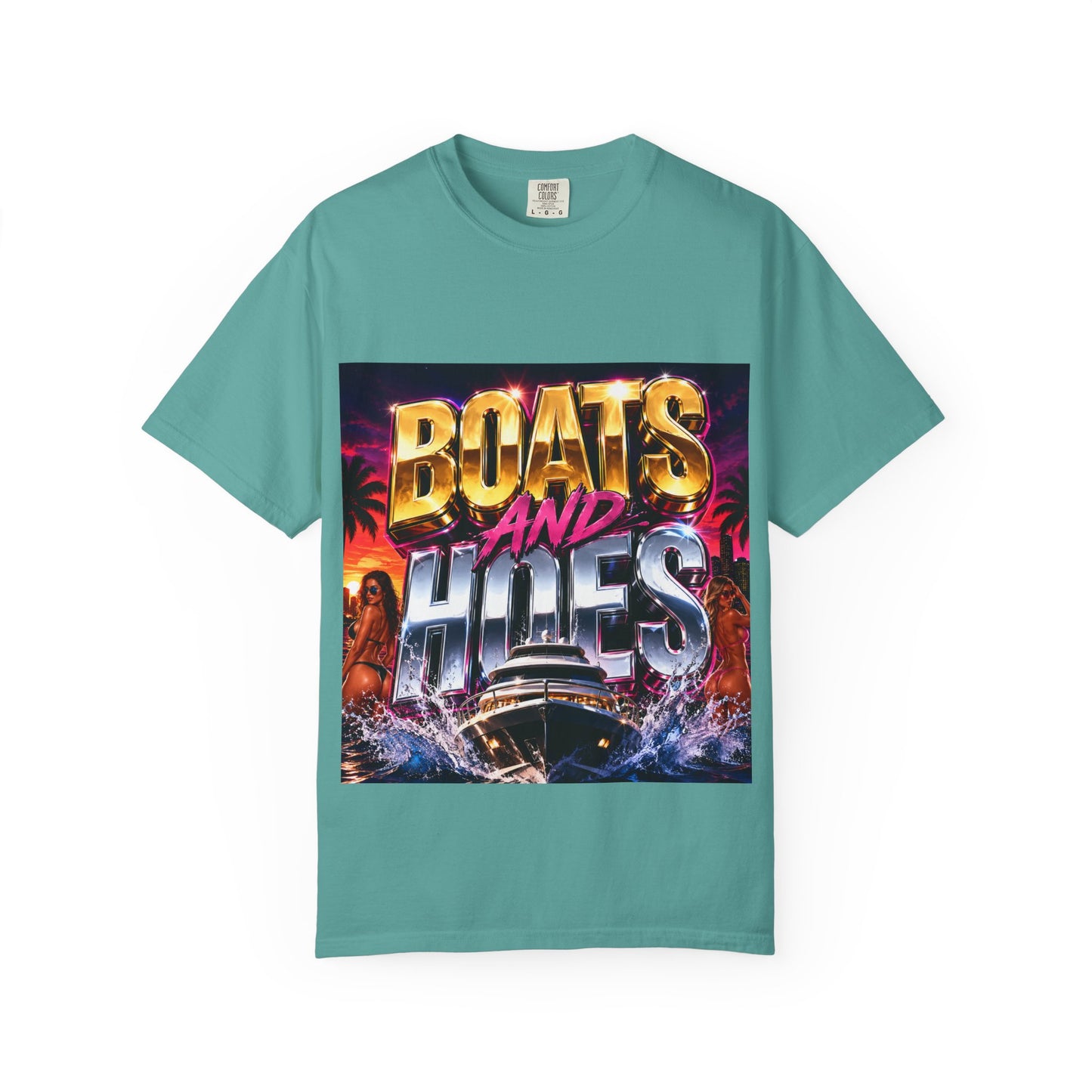 Boats and Hiles Graphic T-Shirt — Retro Yacht Beach Vibe Tee