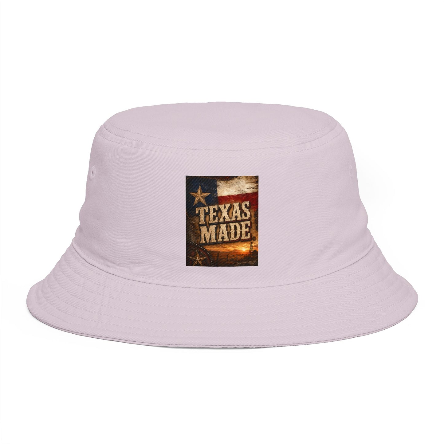 Texas Made Bucket Hat — Vintage Flag Graphic