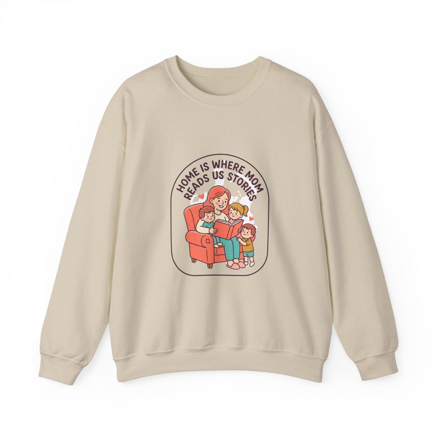 Home Is Where Mom Reads Us Stories Sweatshirt | Mother’s Day, Cozy Mom Life