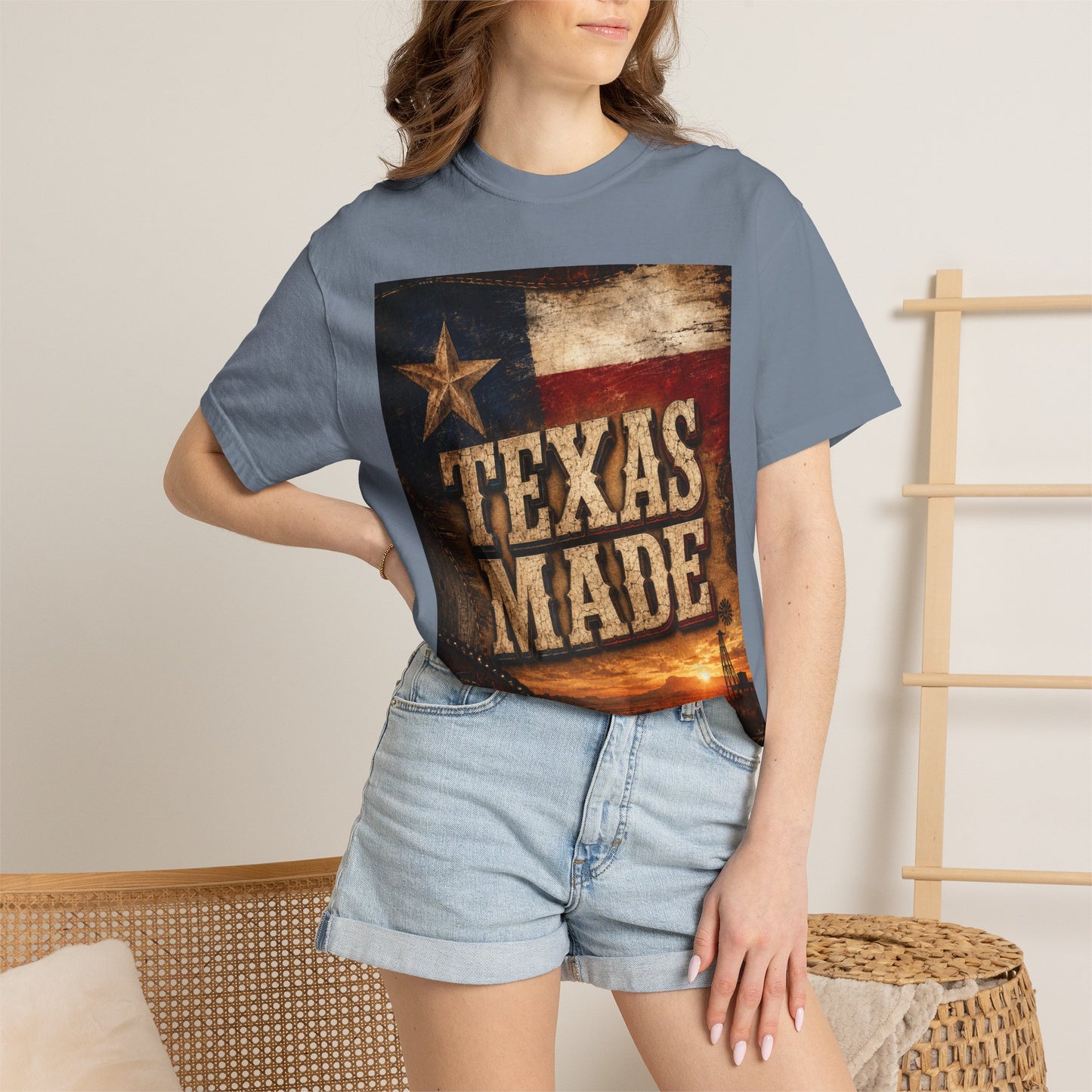 Texas Made T-Shirt – Vintage Rustic Lone Star Tee