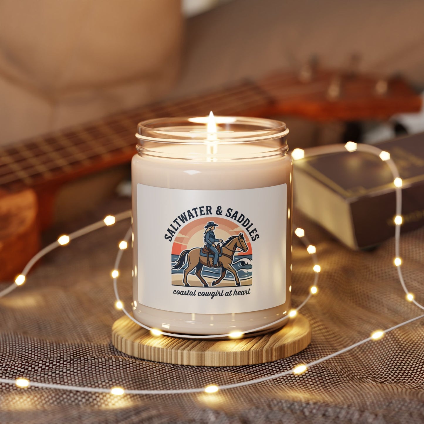 Coastal Cowgirl Ranch Candle, Soy Jar Candle | Western, Rustic