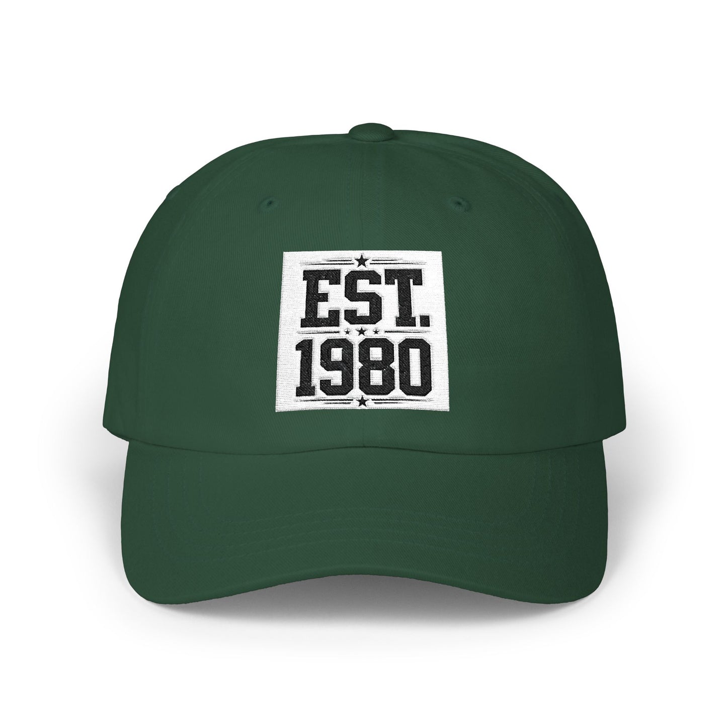 Dad Cap — "EST. 1980" Vintage Patch Baseball Hat