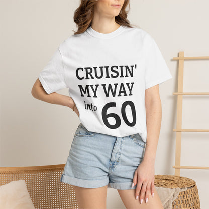 Cruisin' My Way into 60 Tee — Funny 60th Birthday T-Shirt