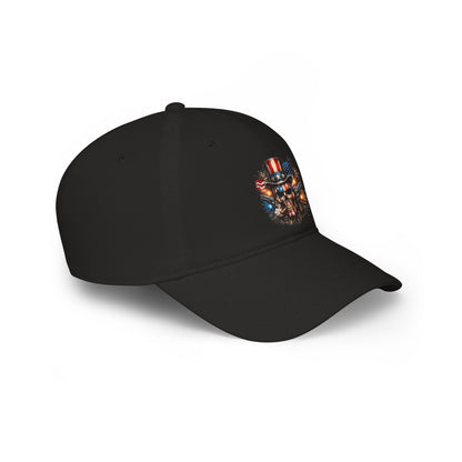 Patriotic Skull Baseball Cap — American Flag Uncle Sam Hat