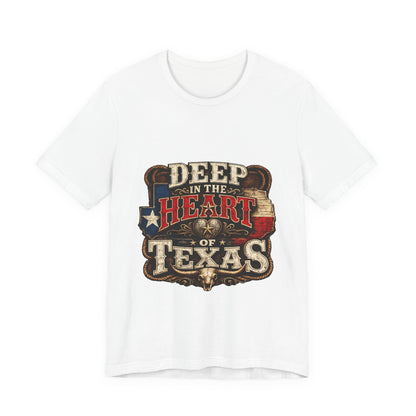 Deep in the Heart of Texas T‑Shirt — Vintage Texas Flag Graphic Tee