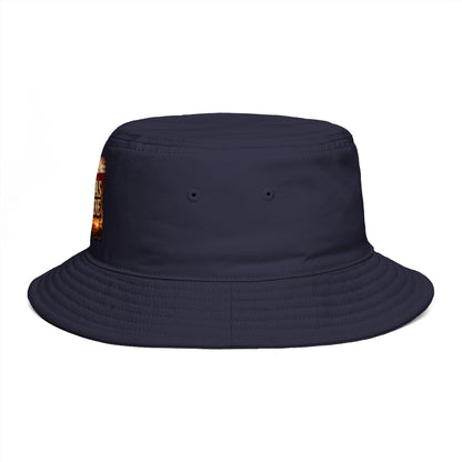 Texas Made Bucket Hat — Vintage Flag Graphic