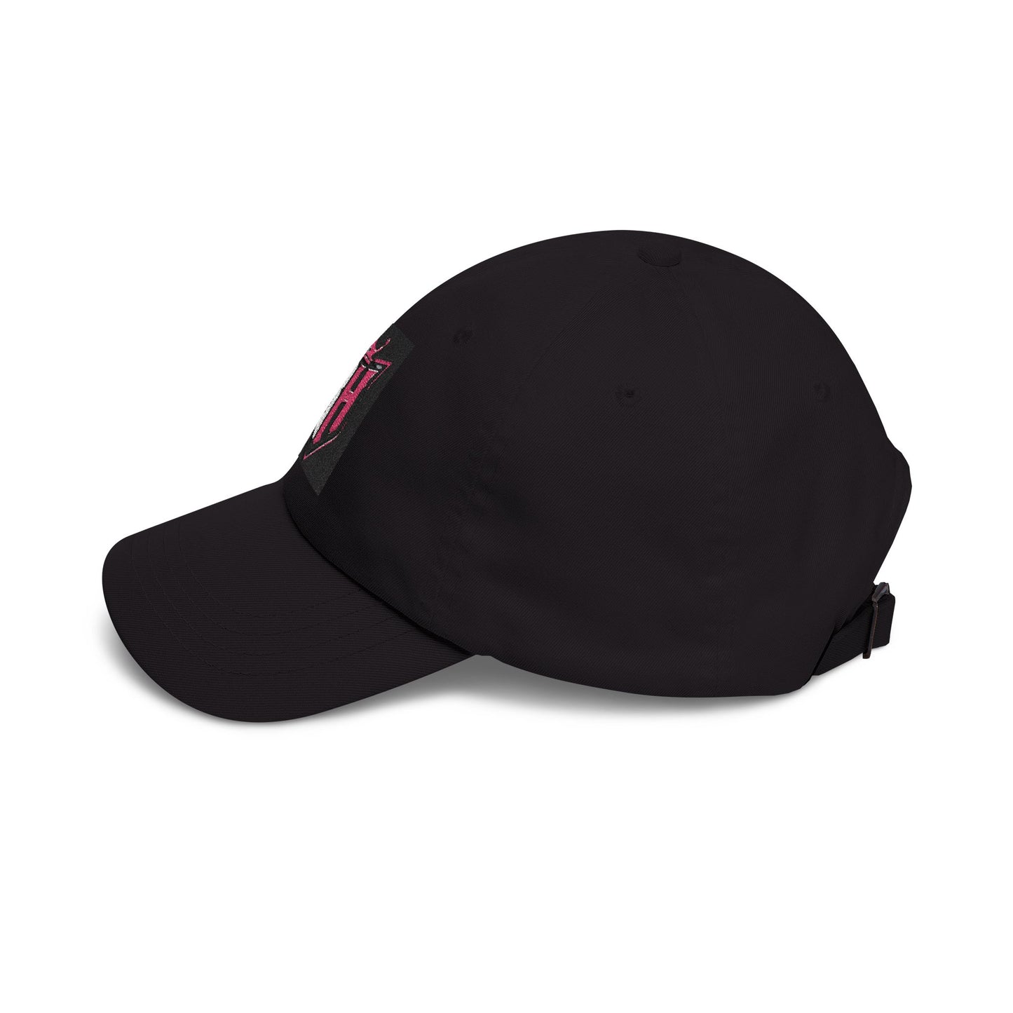 Dad Cap with Pink Crown RH Shield Embroidered Logo — Classic Baseball Hat for Moms & Dads