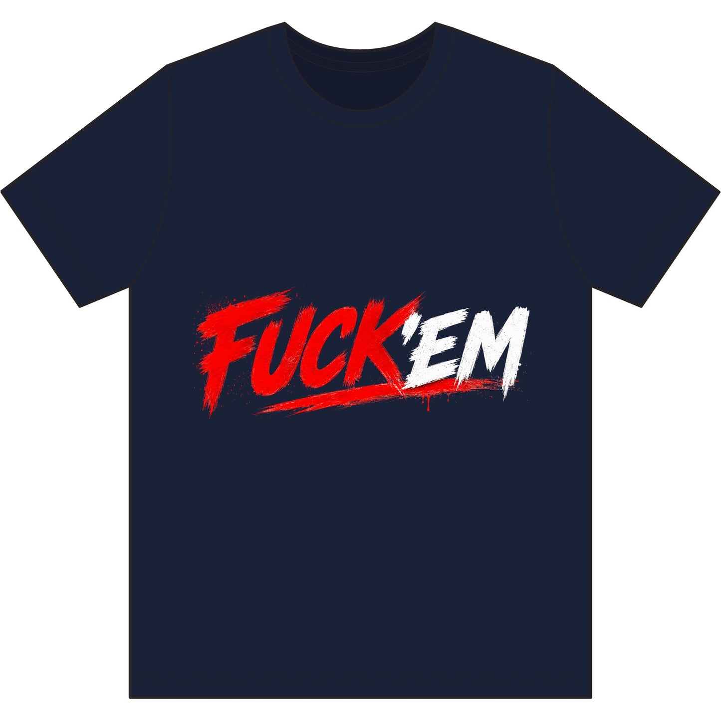 Graphic Tee — Bold Red 'F***' Streetwear T-Shirt with Boss Hustle Logo