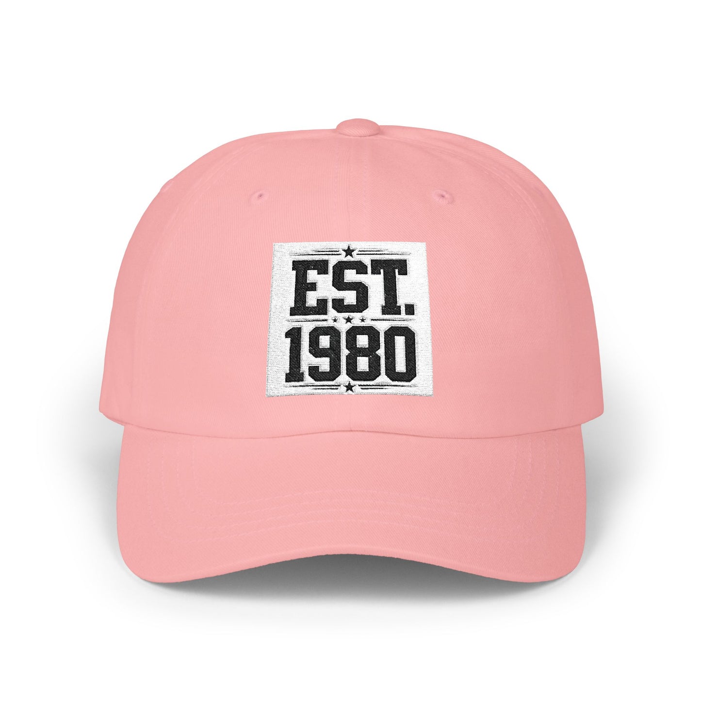 Dad Cap — "EST. 1980" Vintage Patch Baseball Hat