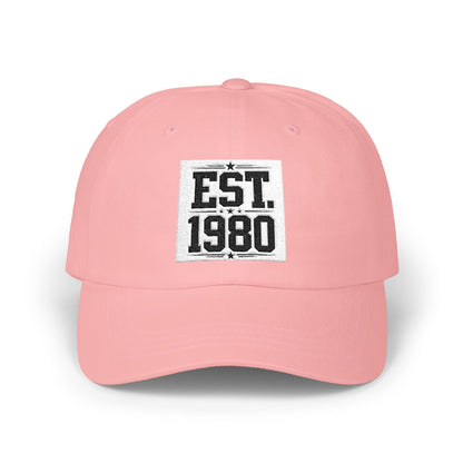 Dad Cap — "EST. 1980" Vintage Patch Baseball Hat