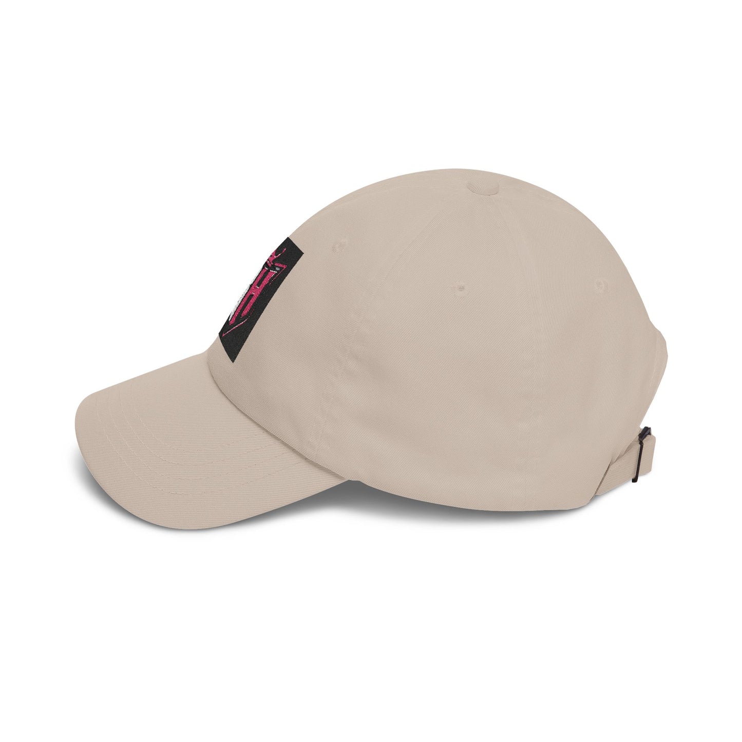 Dad Cap with Pink Crown RH Shield Embroidered Logo — Classic Baseball Hat for Moms & Dads