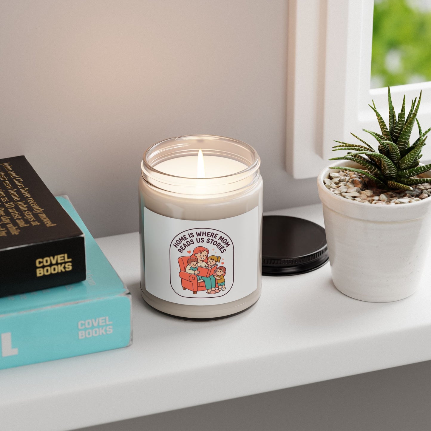 Home Is Where Mom Reads Us Stories Candle | Mother's Day, sentimental