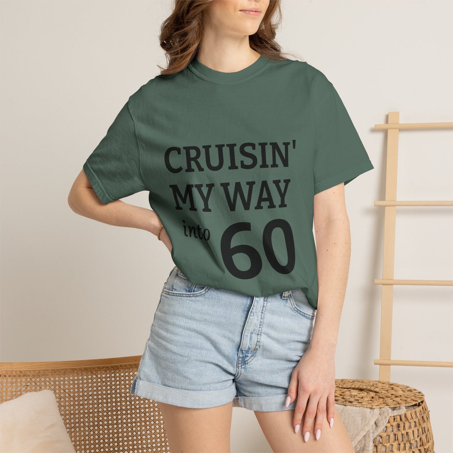 Cruisin' My Way into 60 Tee — Funny 60th Birthday T-Shirt