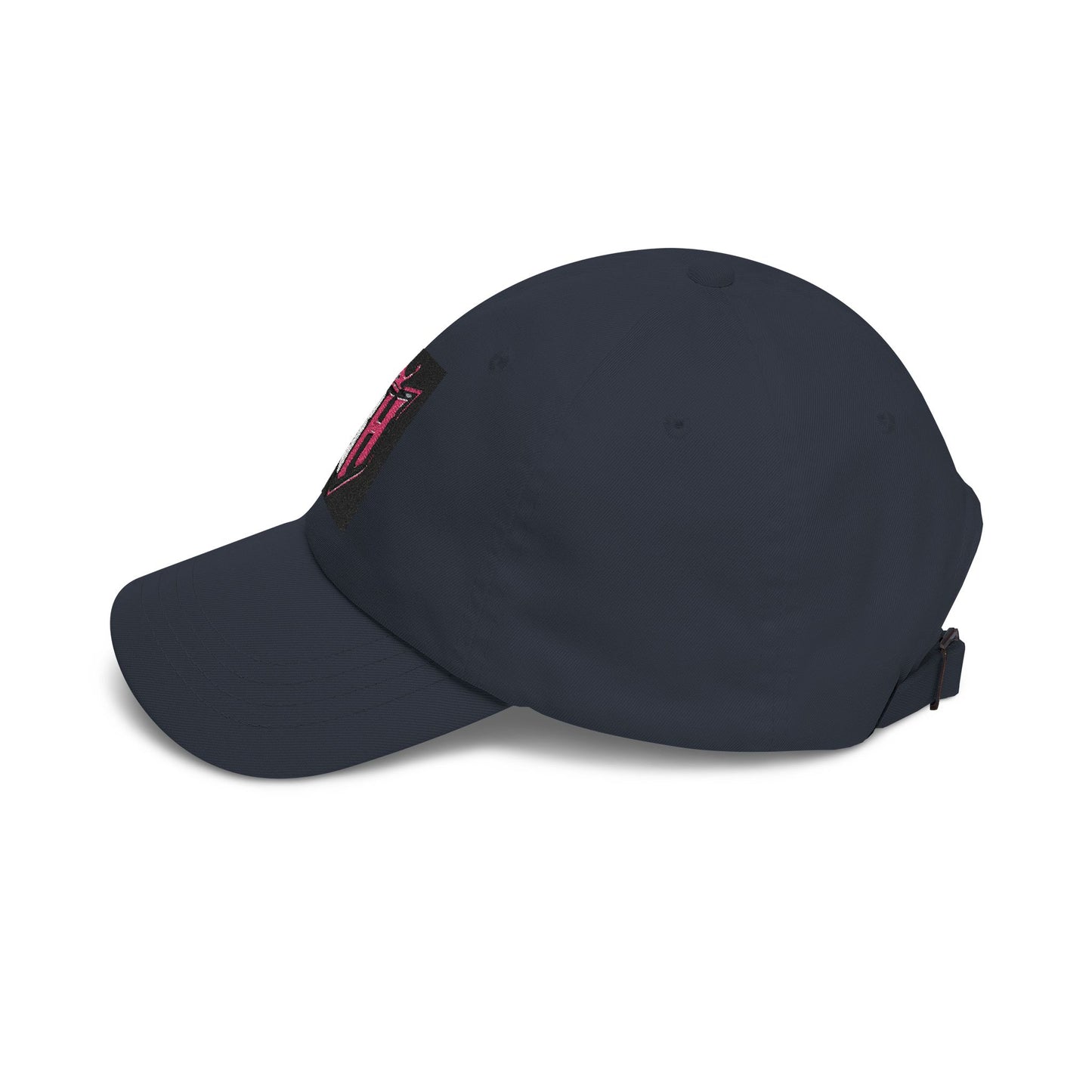 Dad Cap with Pink Crown RH Shield Embroidered Logo — Classic Baseball Hat for Moms & Dads
