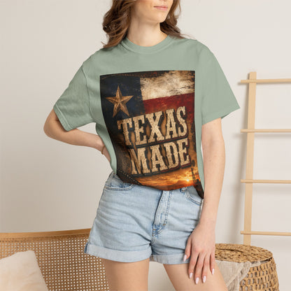 Texas Made T-Shirt – Vintage Rustic Lone Star Tee