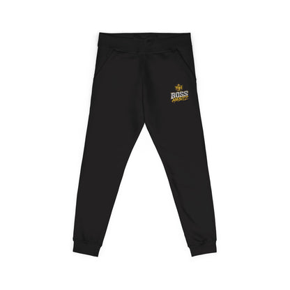 Embroidered White Fleece Sweatpants — Cozy 'Good Vibes' Accent