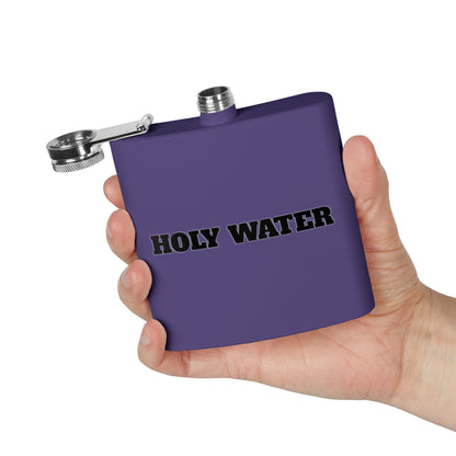 Holy Water Stainless Steel Flask — 6oz Funny Religious Gift