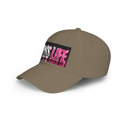 Boss Life Baseball Cap — Bold Metallic Pink Trucker Hat for Women & Men