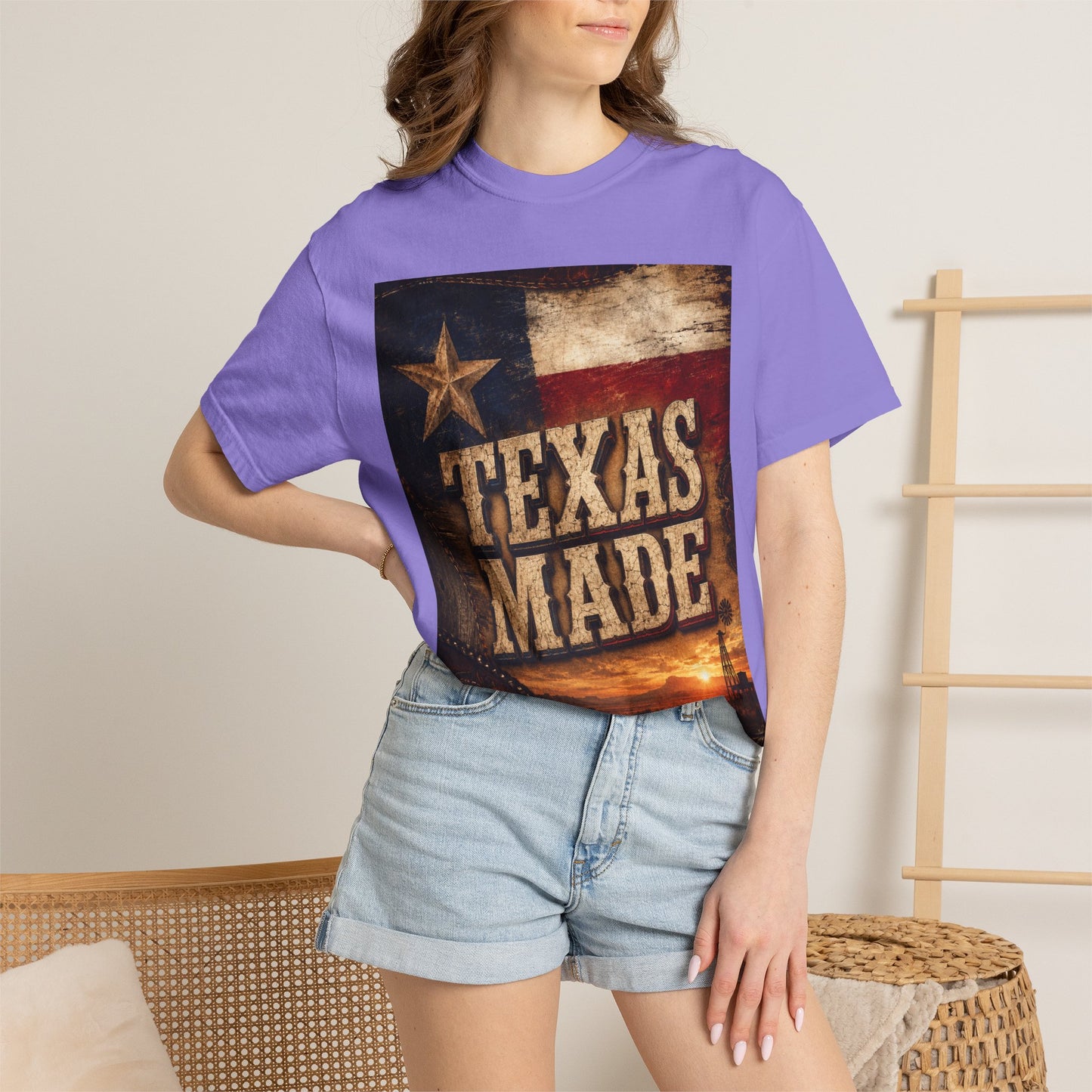 Texas Made T-Shirt – Vintage Rustic Lone Star Tee