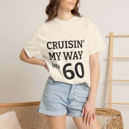 Cruisin' My Way into 60 Tee — Funny 60th Birthday T-Shirt