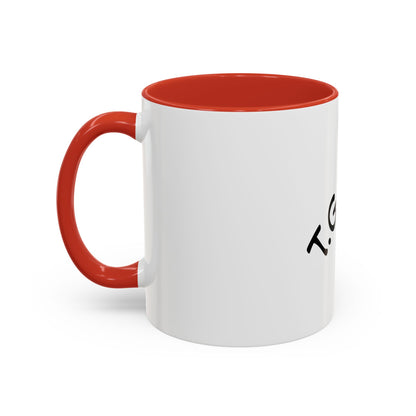 T.G.I. Friyay Accent Coffee Mug - 11/15oz Ceramic Mug for Office, Weekend Vibes & Gift